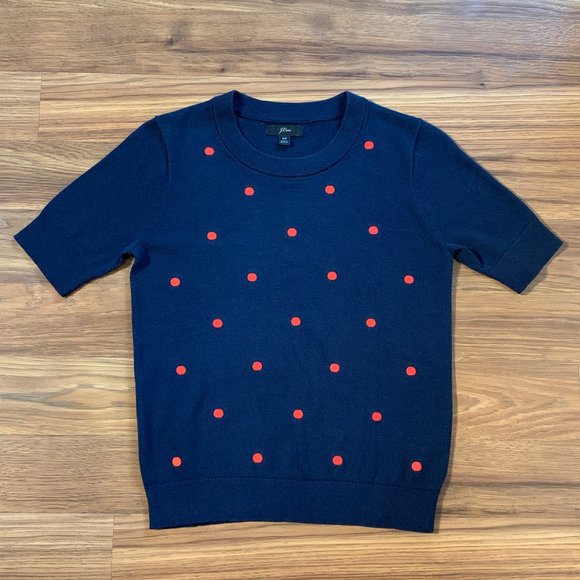 J. Crew Sweaters - NWOT J. Crew Rack Dotted Short Sleeve Sweater